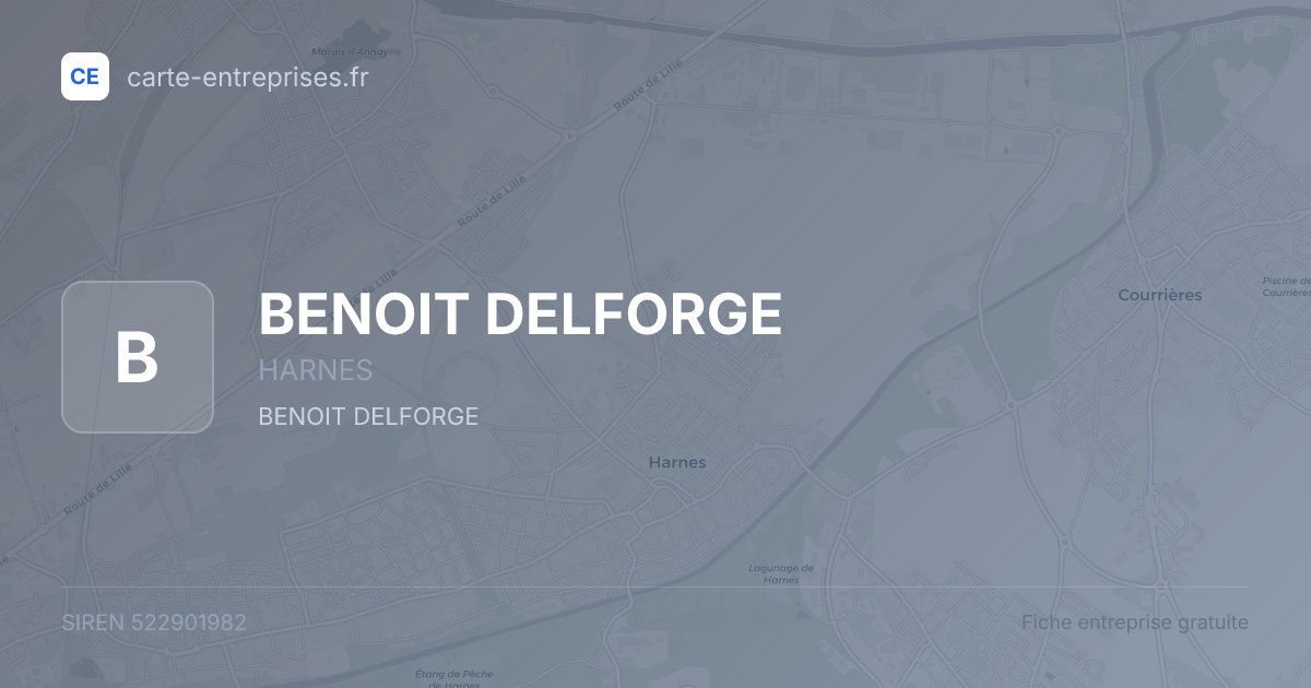 BENOIT DELFORGE — 522901982 — fiche entreprise