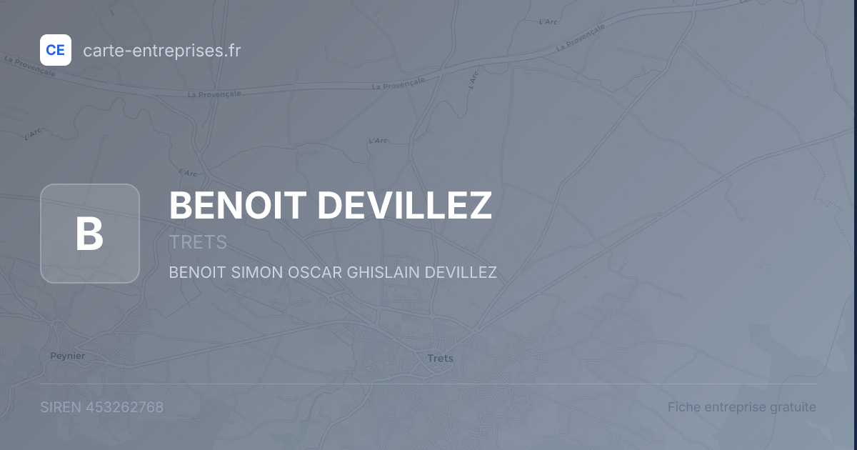 BENOIT DEVILLEZ — 453262768 — fiche entreprise