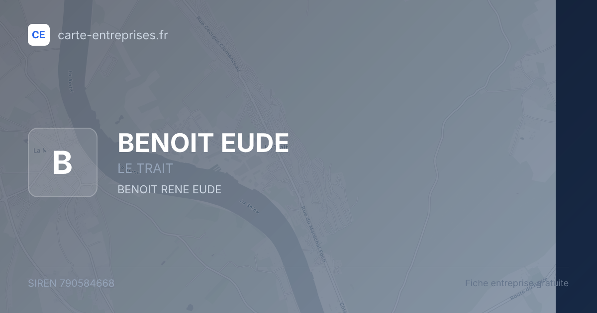 BENOIT EUDE — 790584668 — fiche entreprise