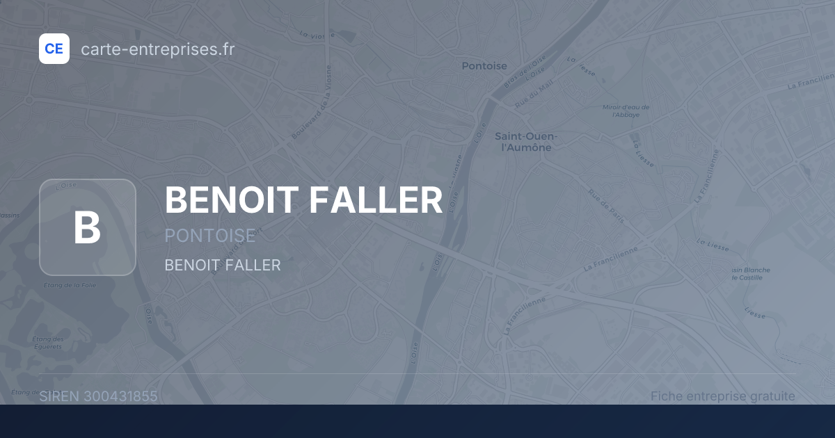 BENOIT FALLER — 300431855 — fiche entreprise
