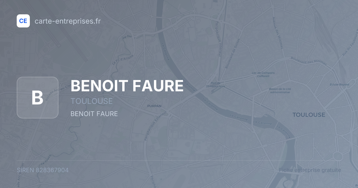 BENOIT FAURE — 828367904 — fiche entreprise