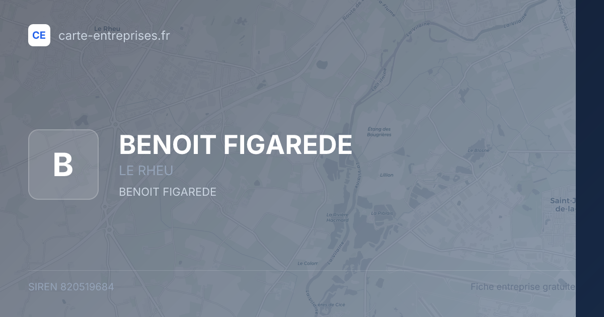 BENOIT FIGAREDE — 820519684 — fiche entreprise