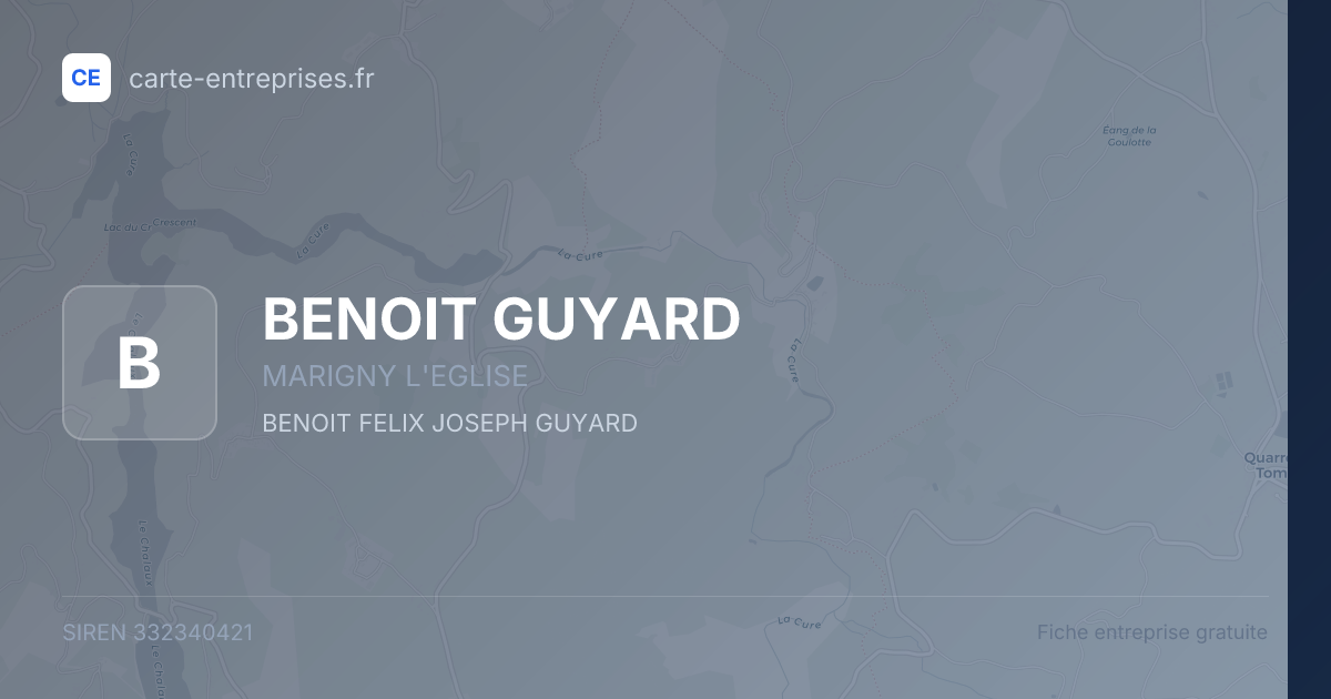 BENOIT GUYARD — 332340421 — fiche entreprise