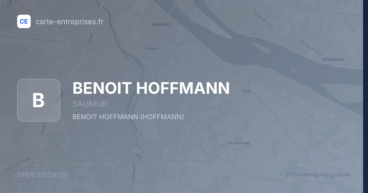 BENOIT HOFFMANN — 531314706 — fiche entreprise