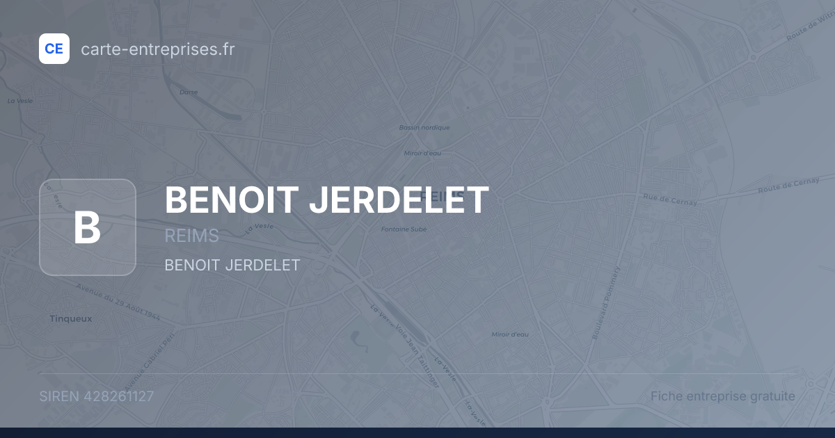 BENOIT JERDELET — 428261127 — fiche entreprise