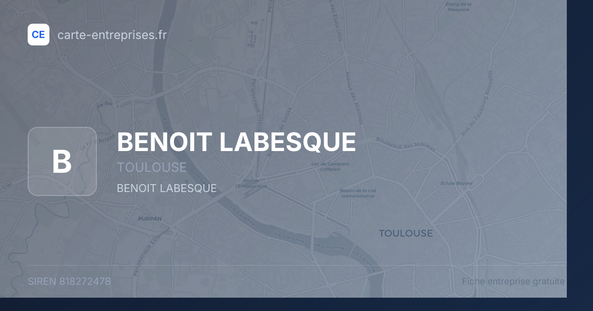 BENOIT LABESQUE — 818272478 — fiche entreprise