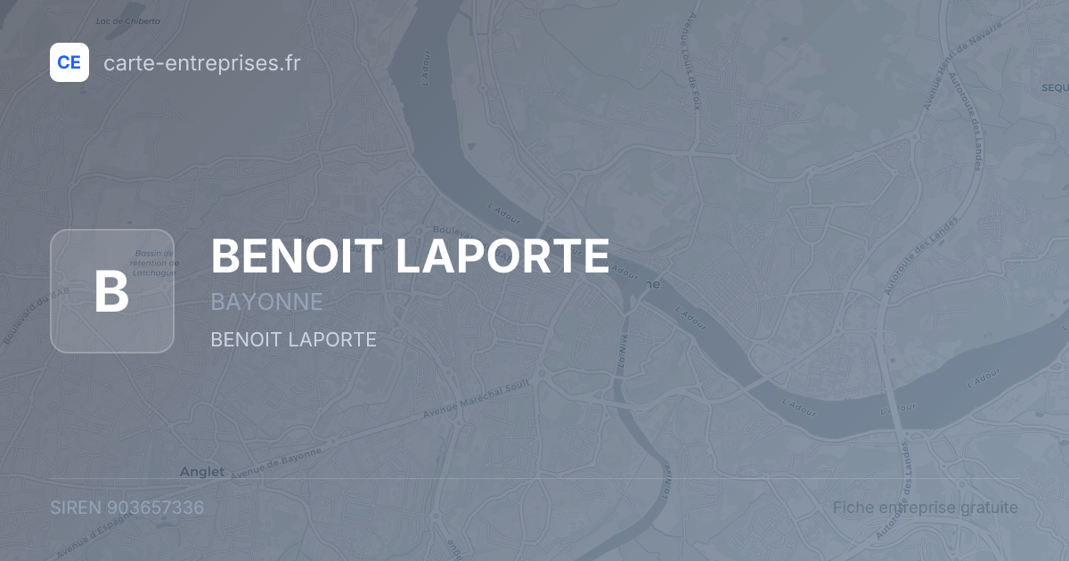 BENOIT LAPORTE — 903657336 — fiche entreprise