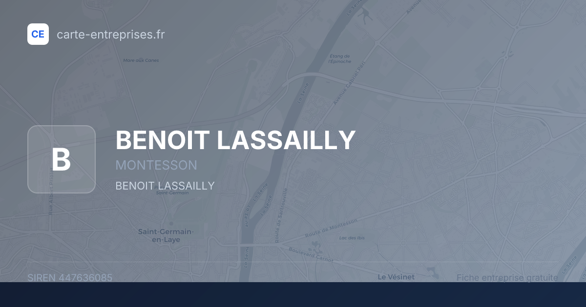 BENOIT LASSAILLY — 447636085 — fiche entreprise