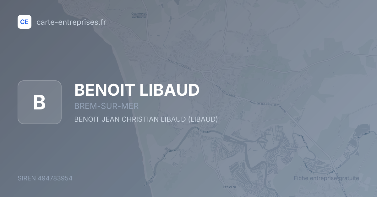 BENOIT LIBAUD — 494783954 — fiche entreprise