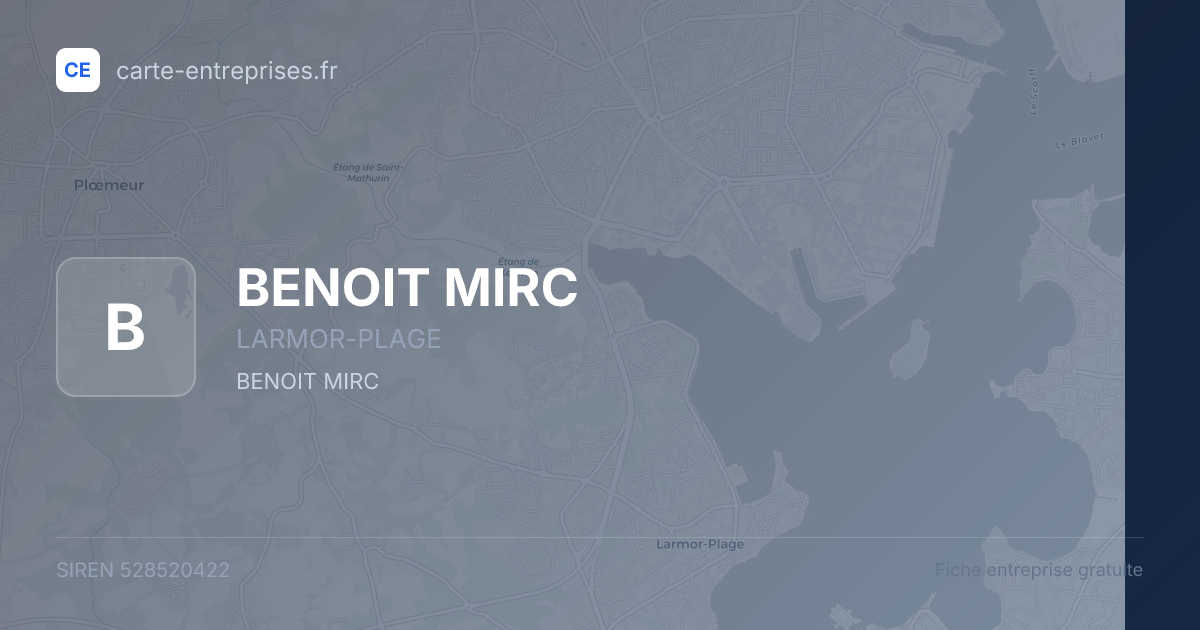 BENOIT MIRC — 528520422 — fiche entreprise