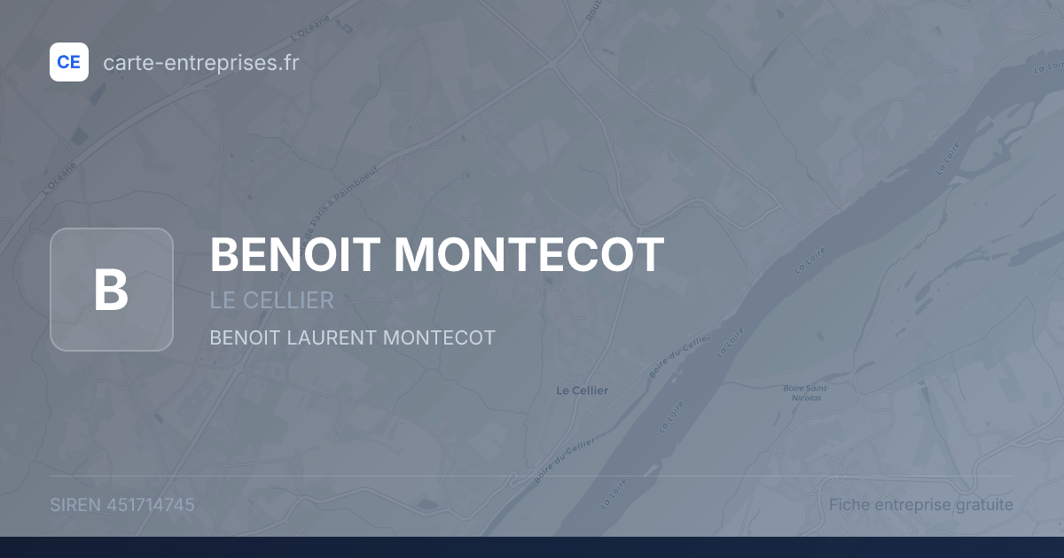 BENOIT MONTECOT — 451714745 — fiche entreprise