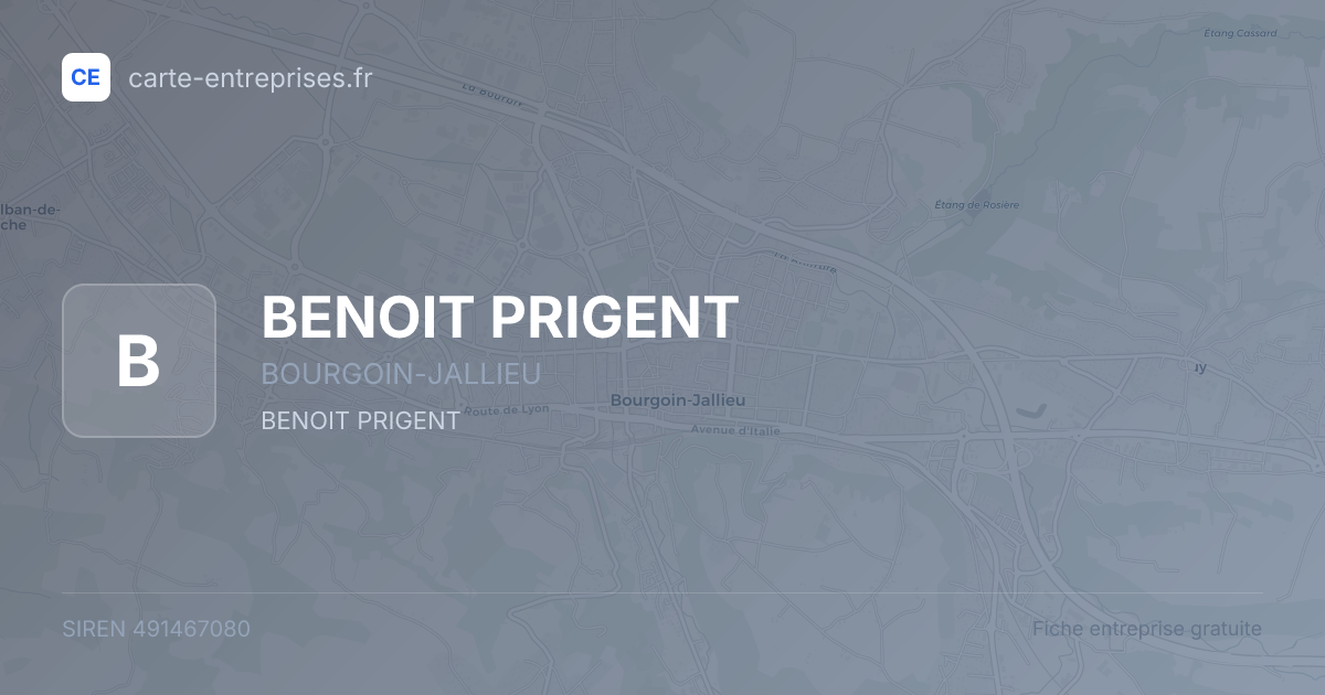 BENOIT PRIGENT — 491467080 — fiche entreprise