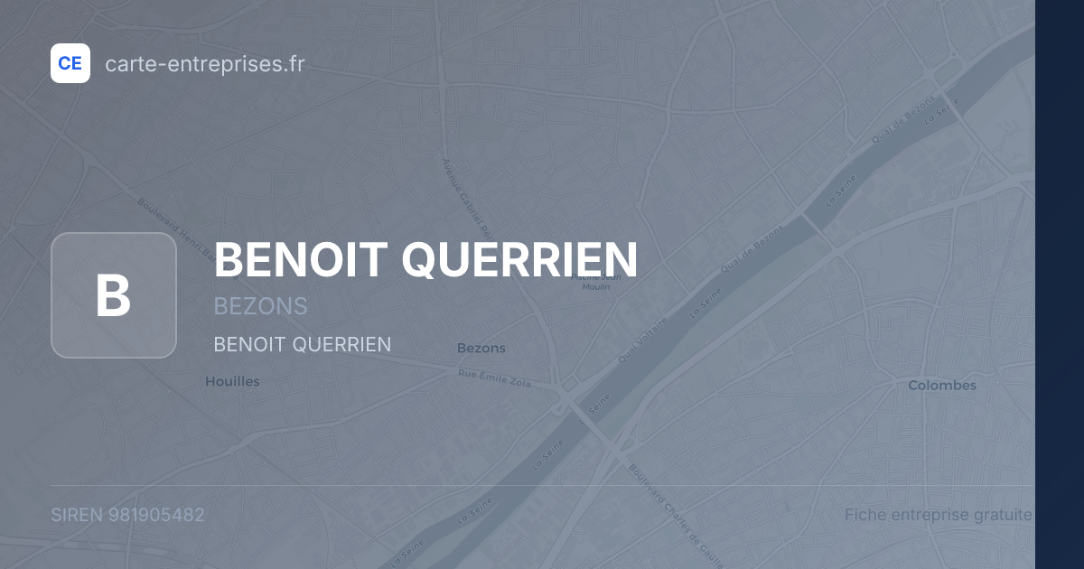 BENOIT QUERRIEN — 981905482 — fiche entreprise