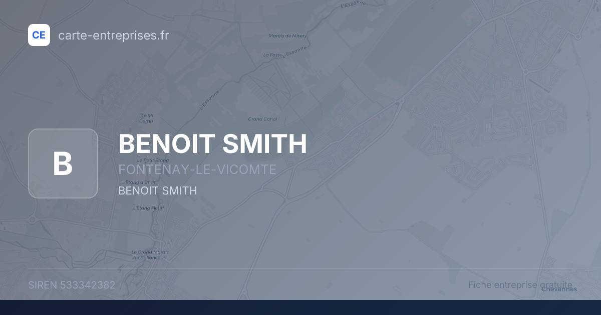 BENOIT SMITH — 533342382 — fiche entreprise