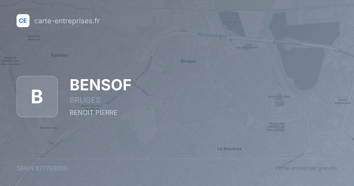 BENSOF — 877768606 — fiche entreprise