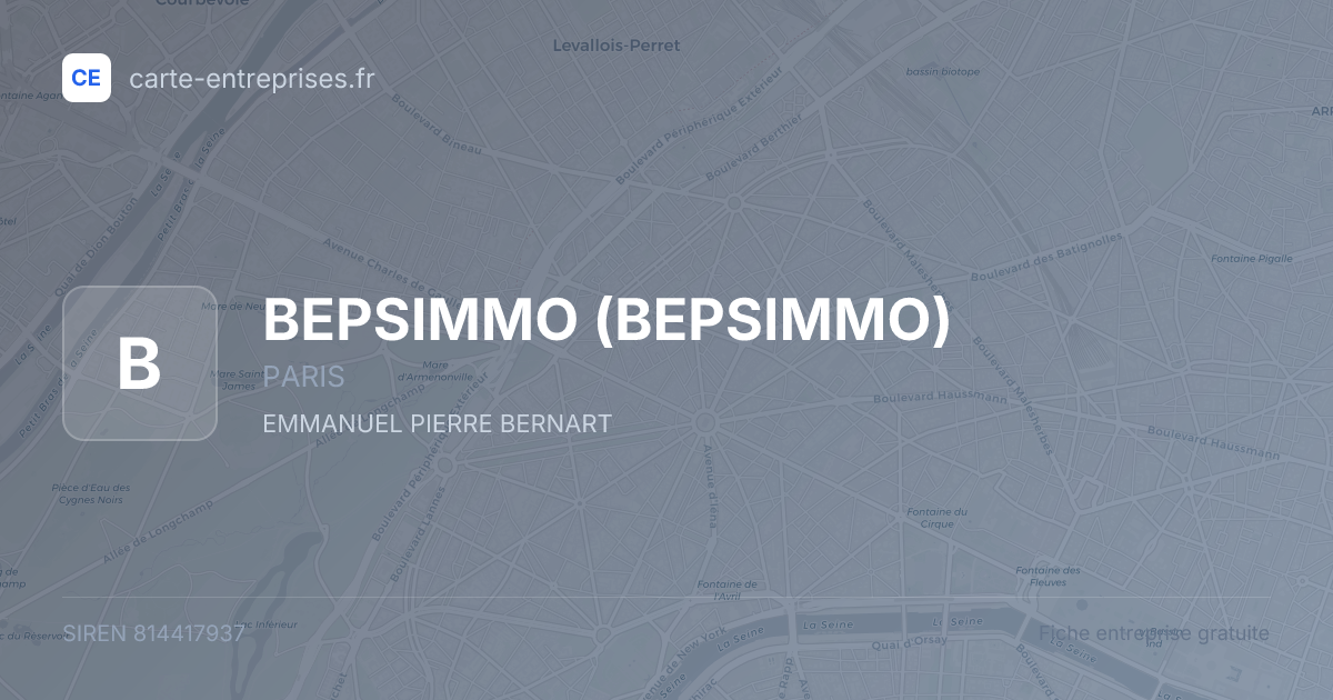BEPSIMMO — 814417937 — fiche entreprise