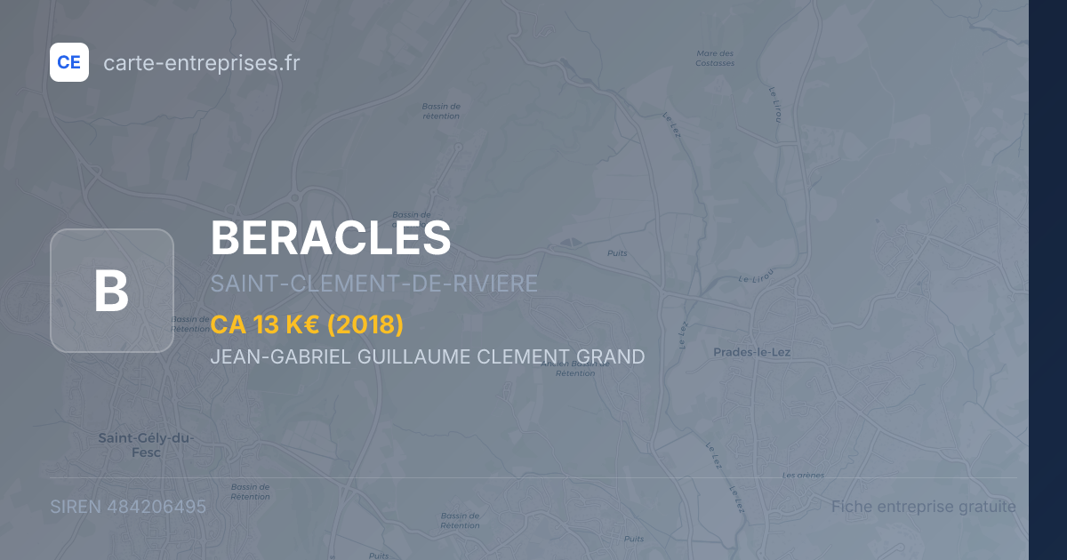 BERACLES — 484206495 — fiche entreprise