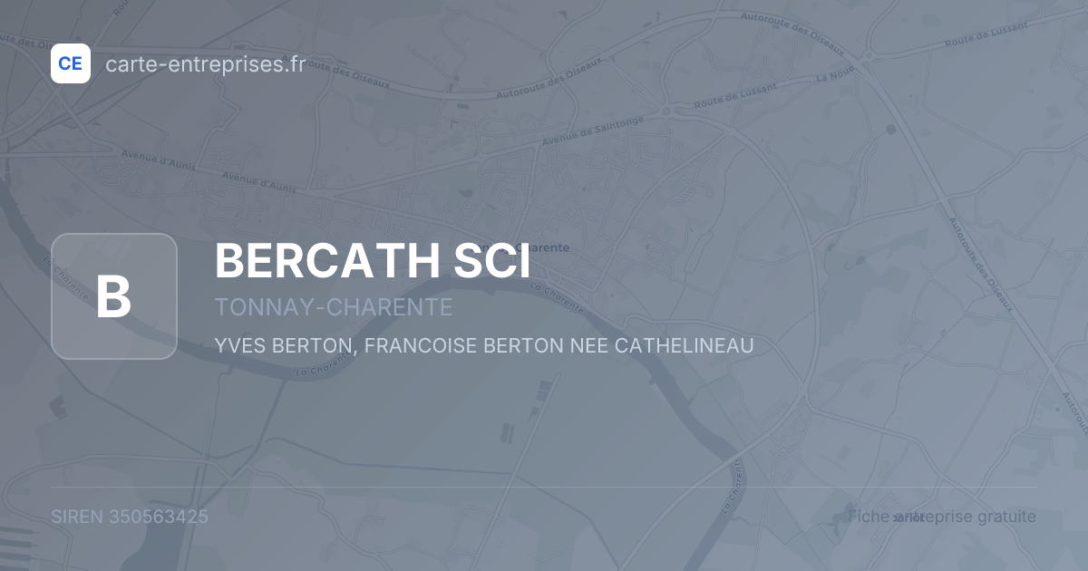 BERCATH SCI — 350563425 — fiche entreprise