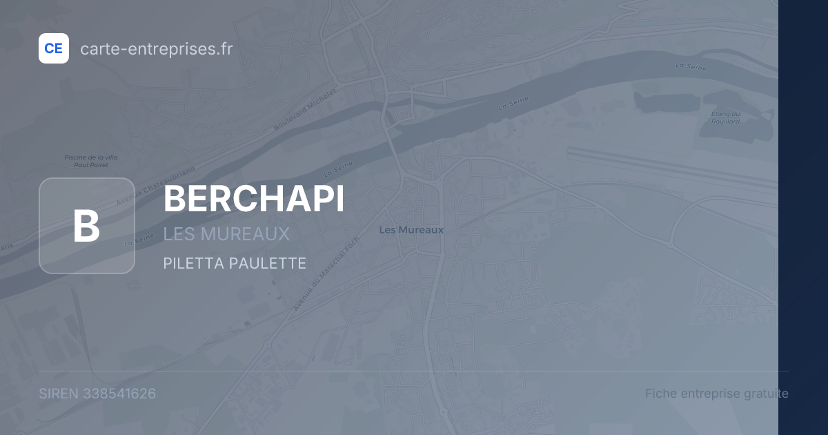 BERCHAPI — 338541626 — fiche entreprise