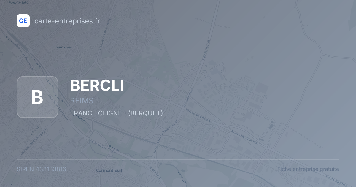 BERCLI — 433133816 — fiche entreprise