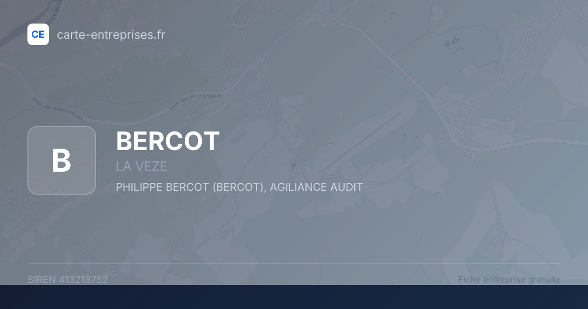 BERCOT — 413213752 — fiche entreprise
