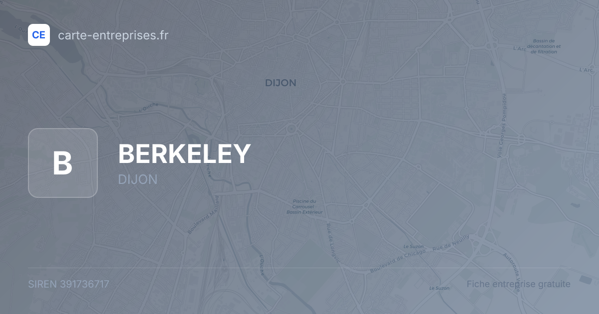 BERKELEY — 391736717 — fiche entreprise