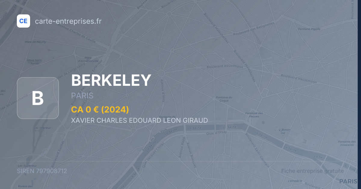 BERKELEY — 797908712 — fiche entreprise