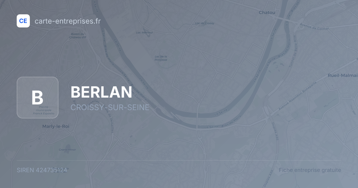 BERLAN — 424735124 — fiche entreprise