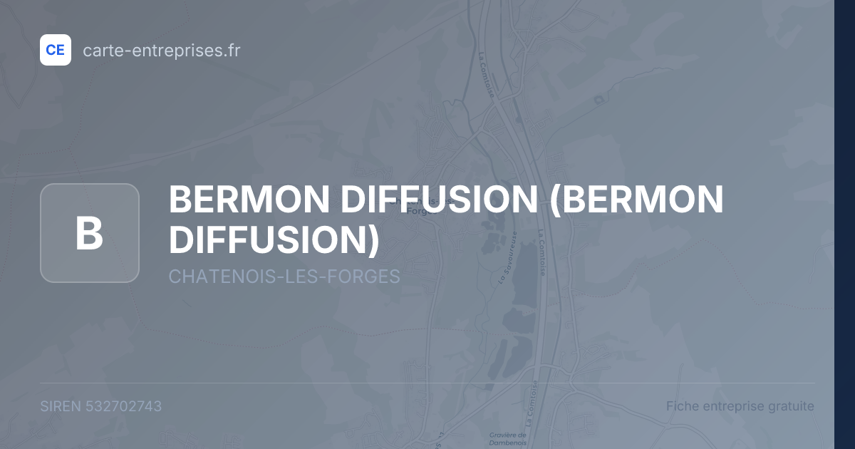 BERMON DIFFUSION — 532702743 — fiche entreprise