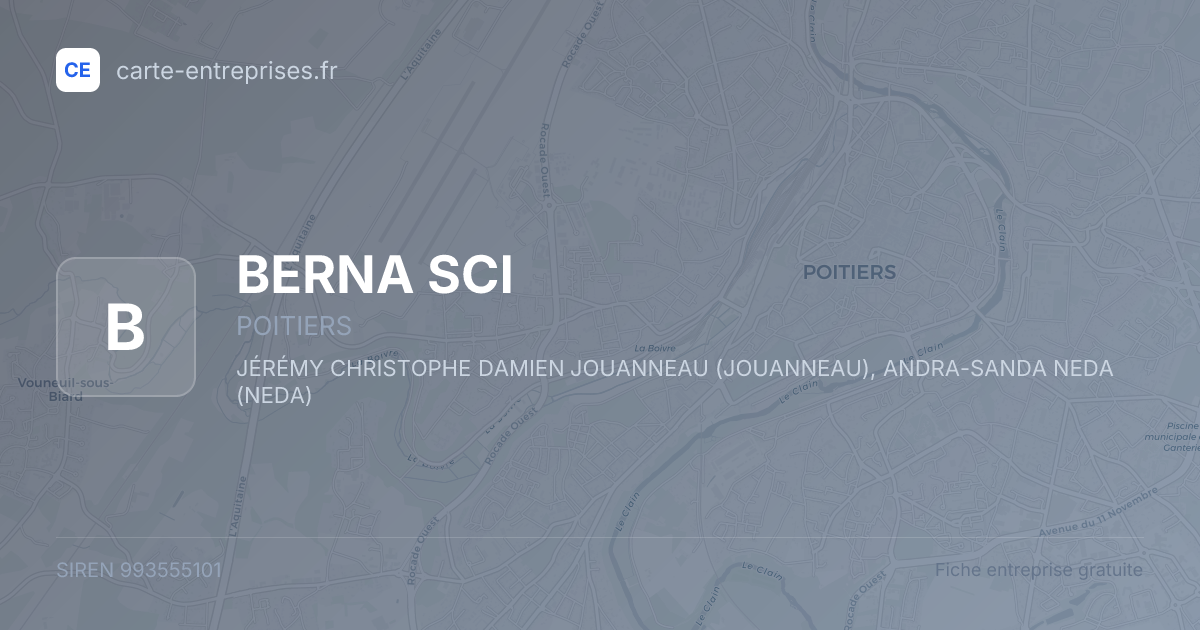 BERNA SCI — 993555101 — fiche entreprise