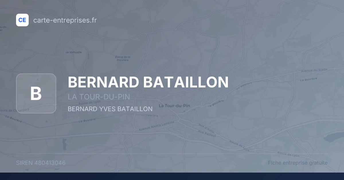 BERNARD BATAILLON — 480413046 — fiche entreprise