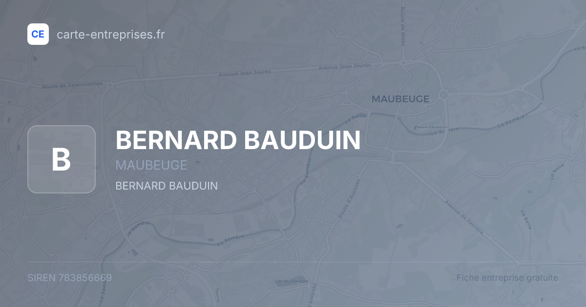BERNARD BAUDUIN — 783856669 — fiche entreprise