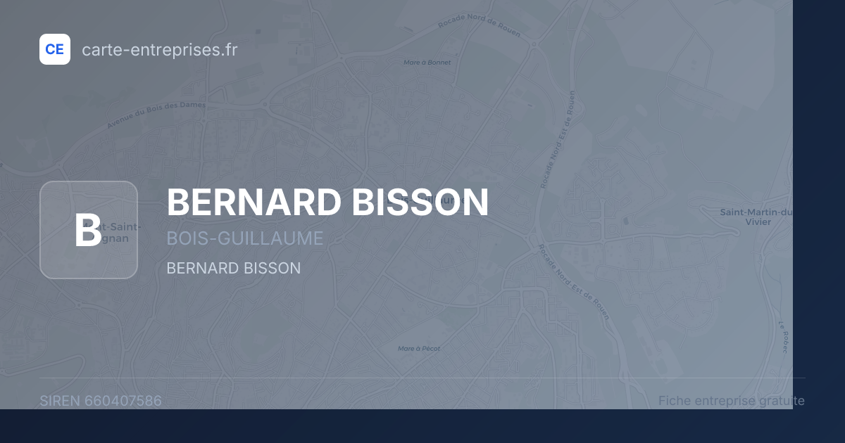 BERNARD BISSON — 660407586 — fiche entreprise