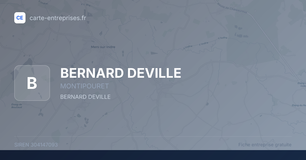 BERNARD DEVILLE — 304147093 — fiche entreprise