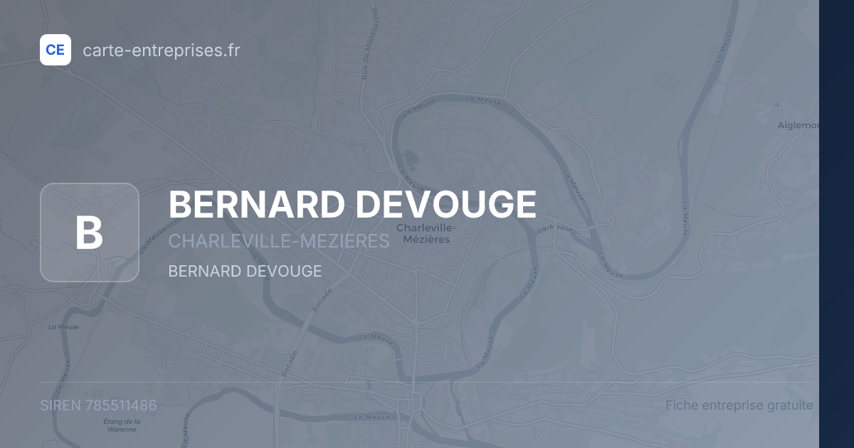 BERNARD DEVOUGE — 785511486 — fiche entreprise