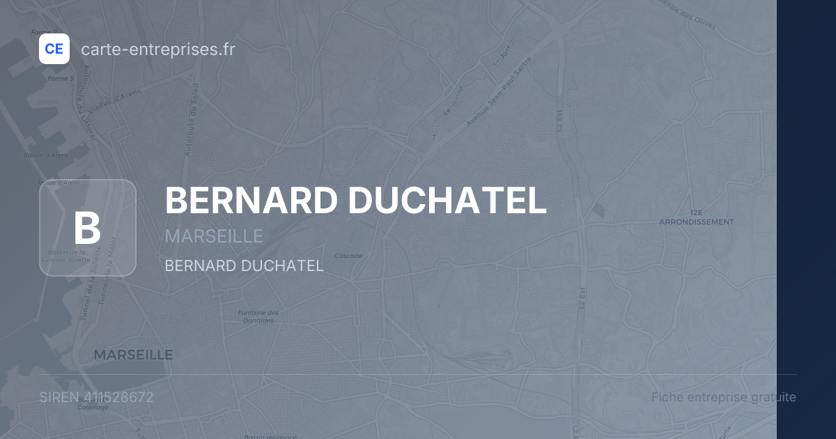 BERNARD DUCHATEL — 411528672 — fiche entreprise