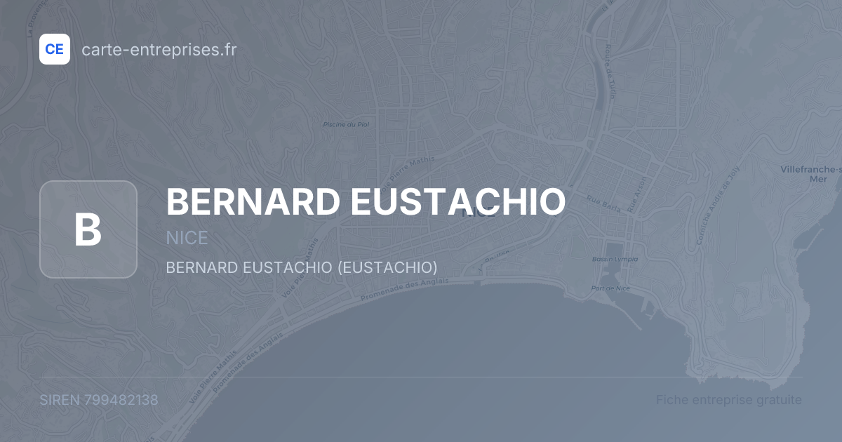 BERNARD EUSTACHIO — 799482138 — fiche entreprise
