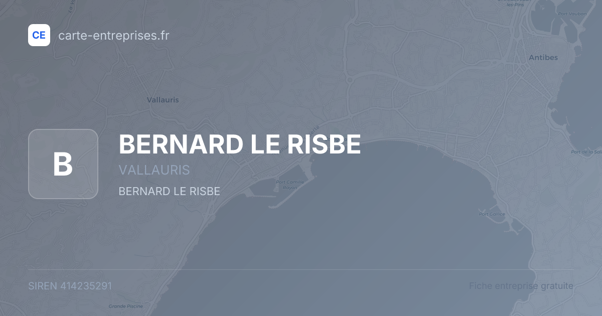 BERNARD LE RISBE — 414235291 — fiche entreprise
