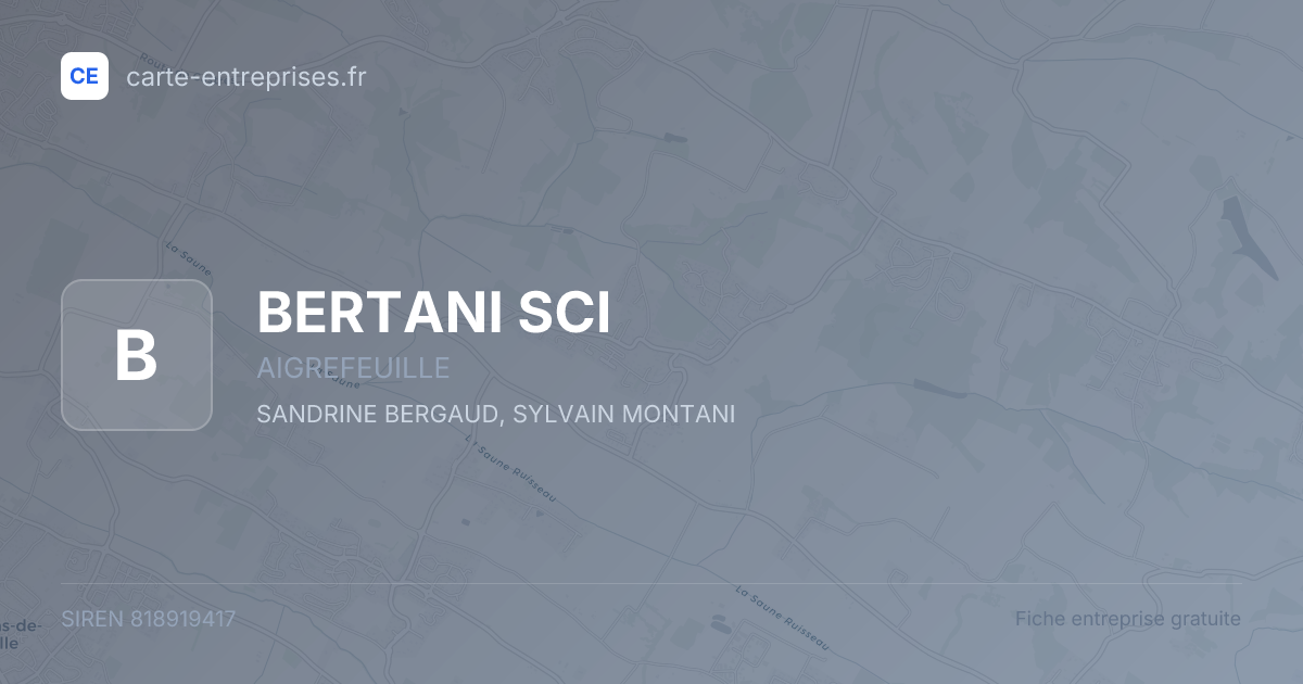 BERTANI SCI — 818919417 — fiche entreprise