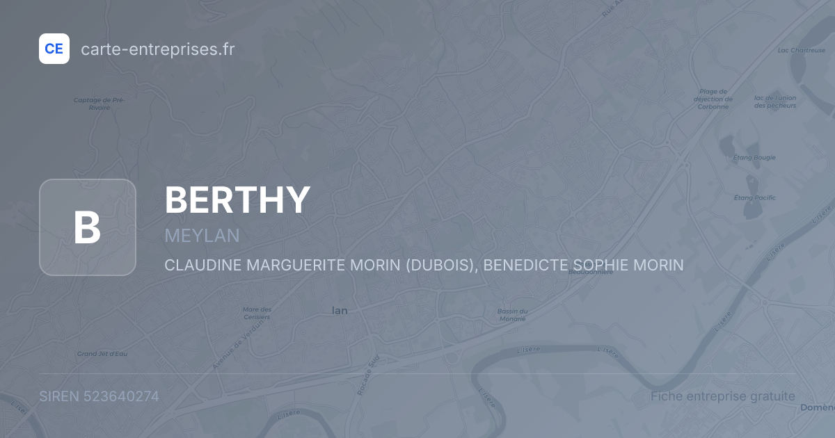 BERTHY — 523640274 — fiche entreprise