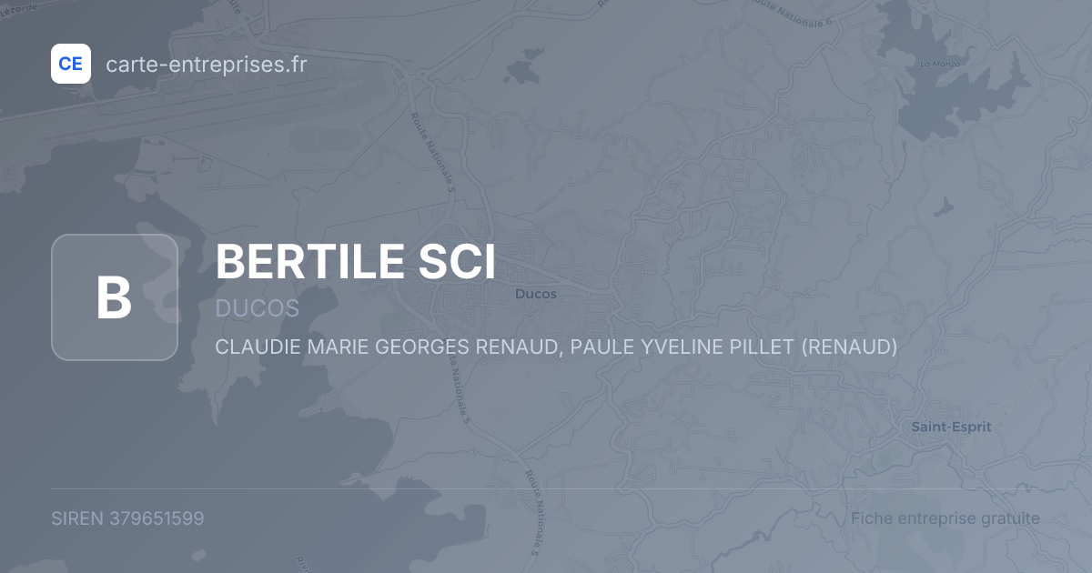BERTILE SCI — 379651599 — fiche entreprise