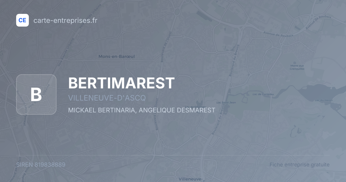 BERTIMAREST — 819838889 — fiche entreprise