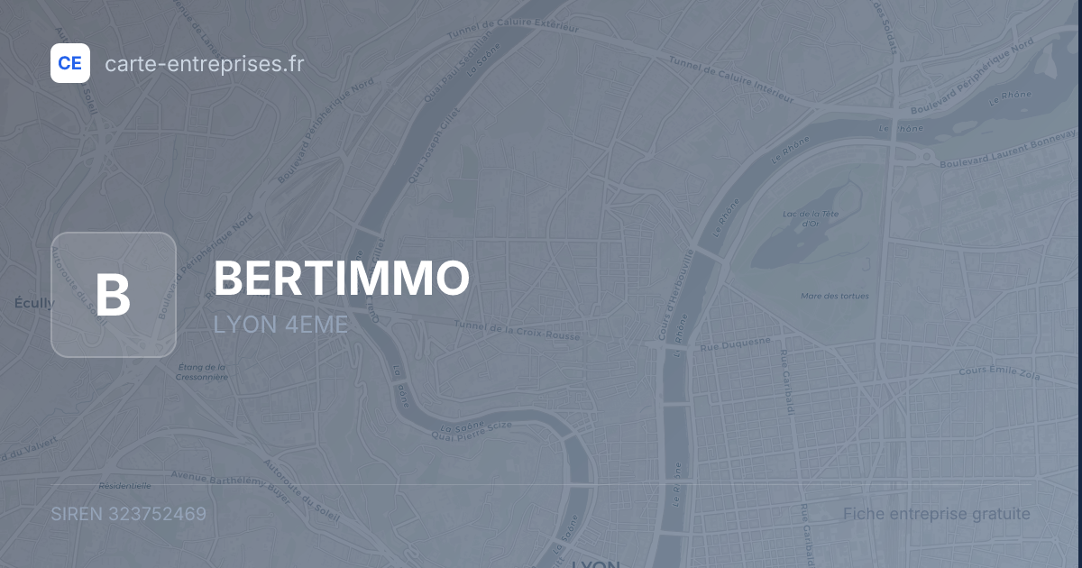 BERTIMMO — 323752469 — fiche entreprise