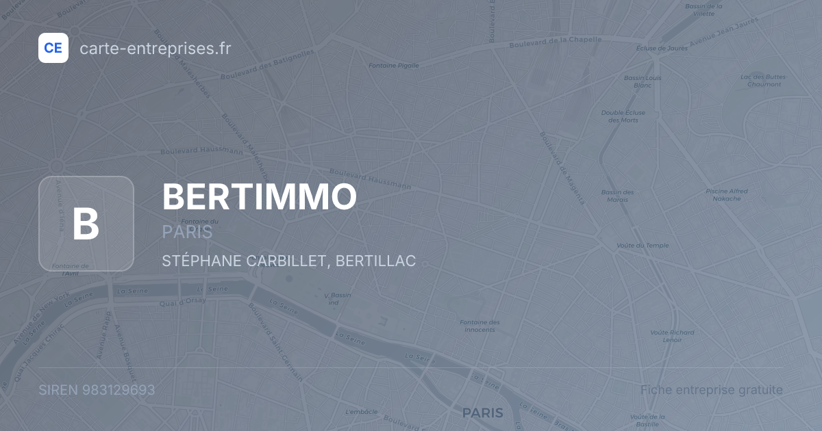BERTIMMO — 983129693 — fiche entreprise