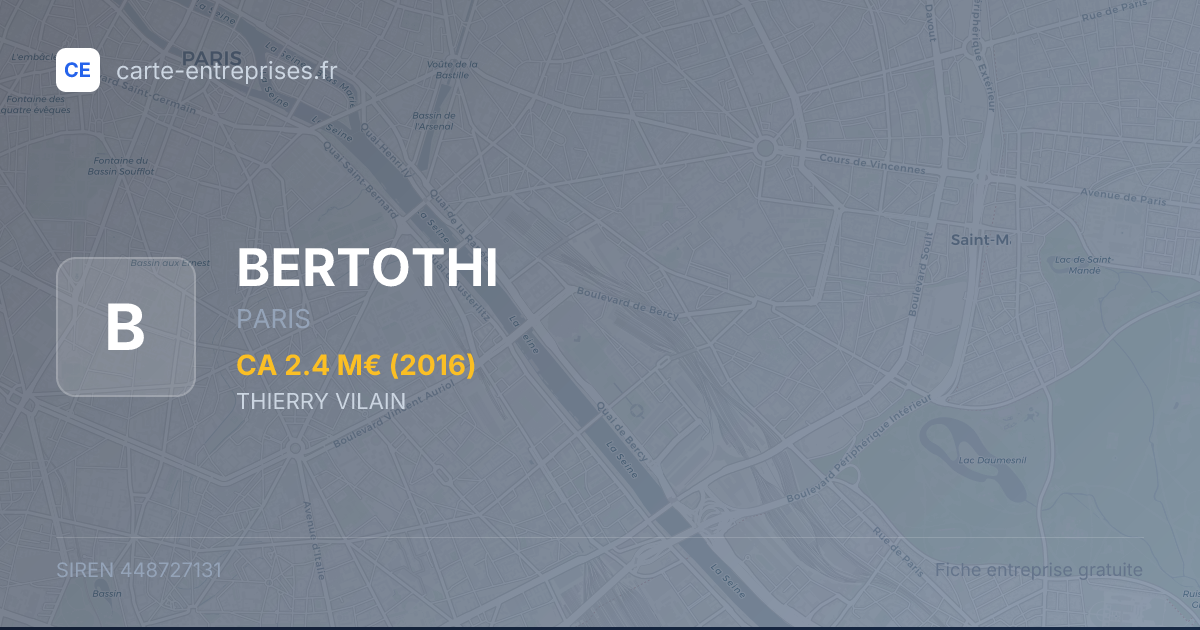 BERTOTHI — 448727131 — fiche entreprise