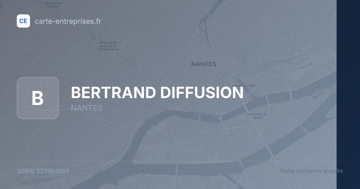 BERTRAND DIFFUSION — 333854859 — fiche entreprise