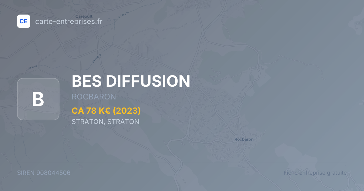 BES DIFFUSION — 908044506 — fiche entreprise