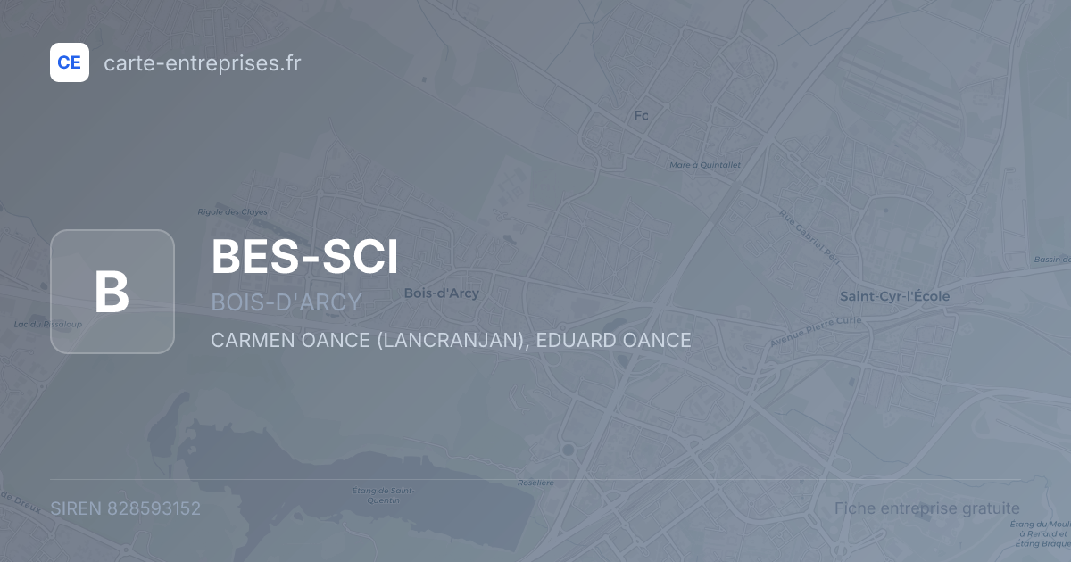 BES-SCI — 828593152 — fiche entreprise