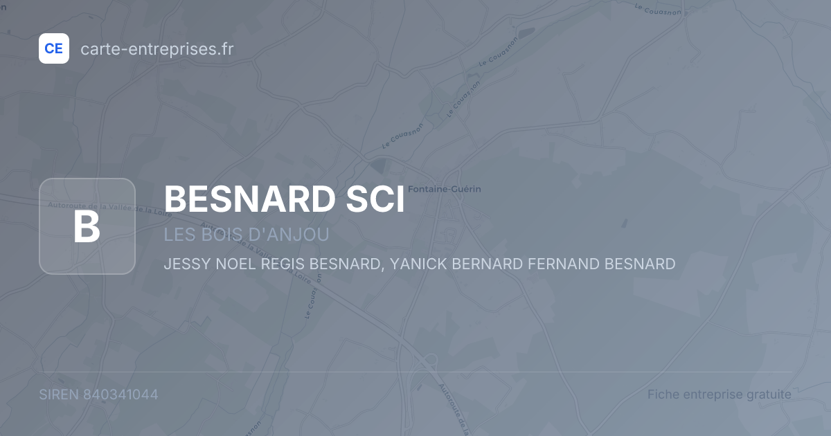 BESNARD SCI — 840341044 — fiche entreprise