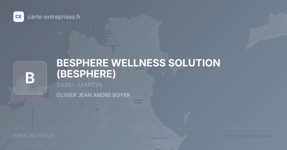BESPHERE WELLNESS SOLUTION (BESPHERE) — 792703522 — fiche entreprise